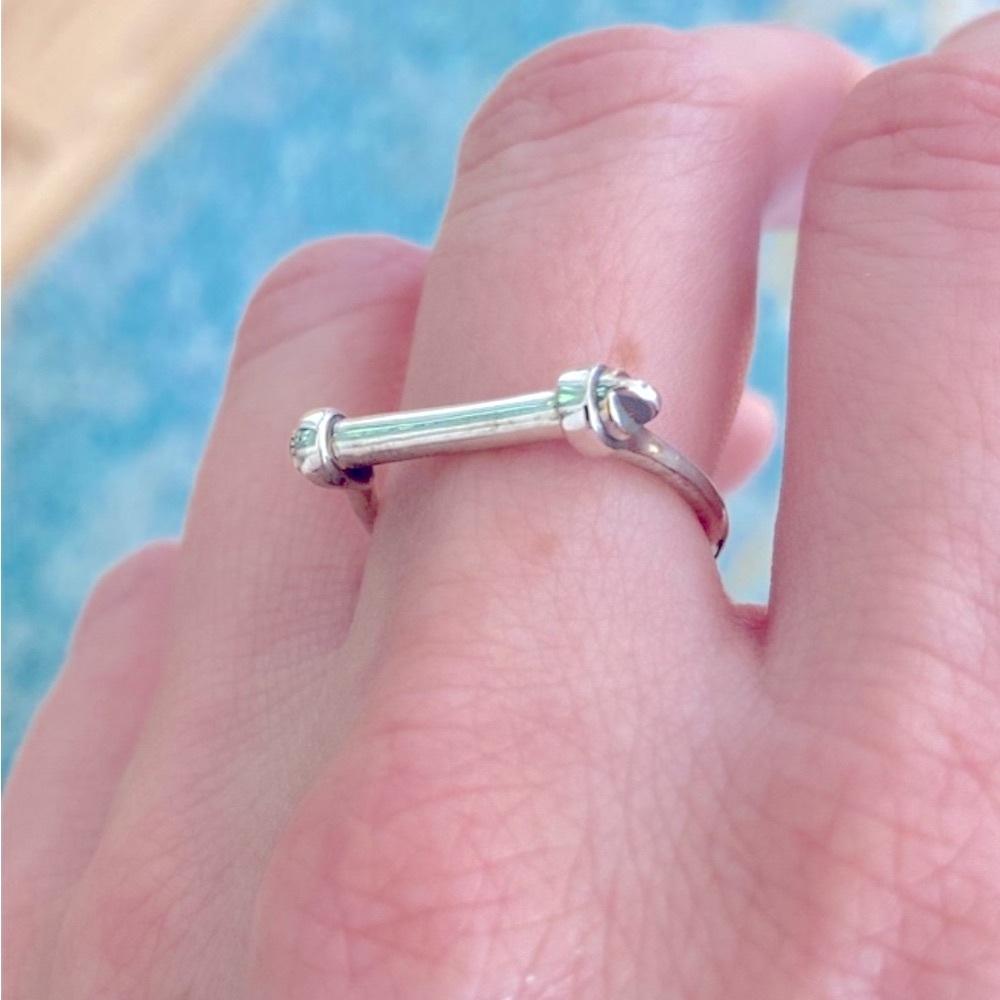 Miansai ⚪️ Thin Screw Minimalist Industrial Silver Ring
